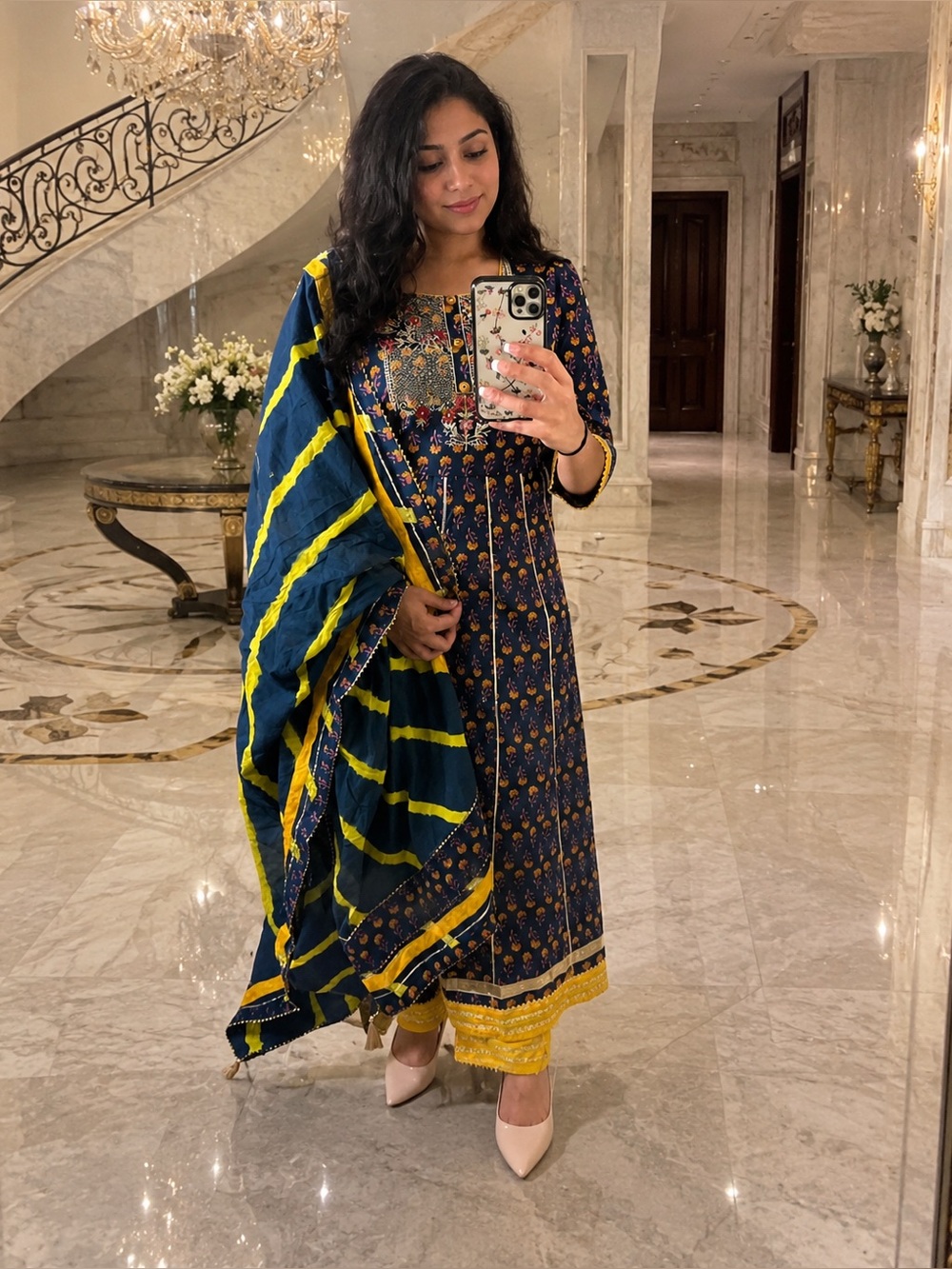 Salwar kameez print Indian 3 piece Cotton set Anarkali